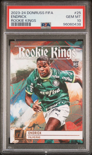 2023-24 Panini Donruss FIFA RC Rookie Kings Endrick #25 PSA 10 