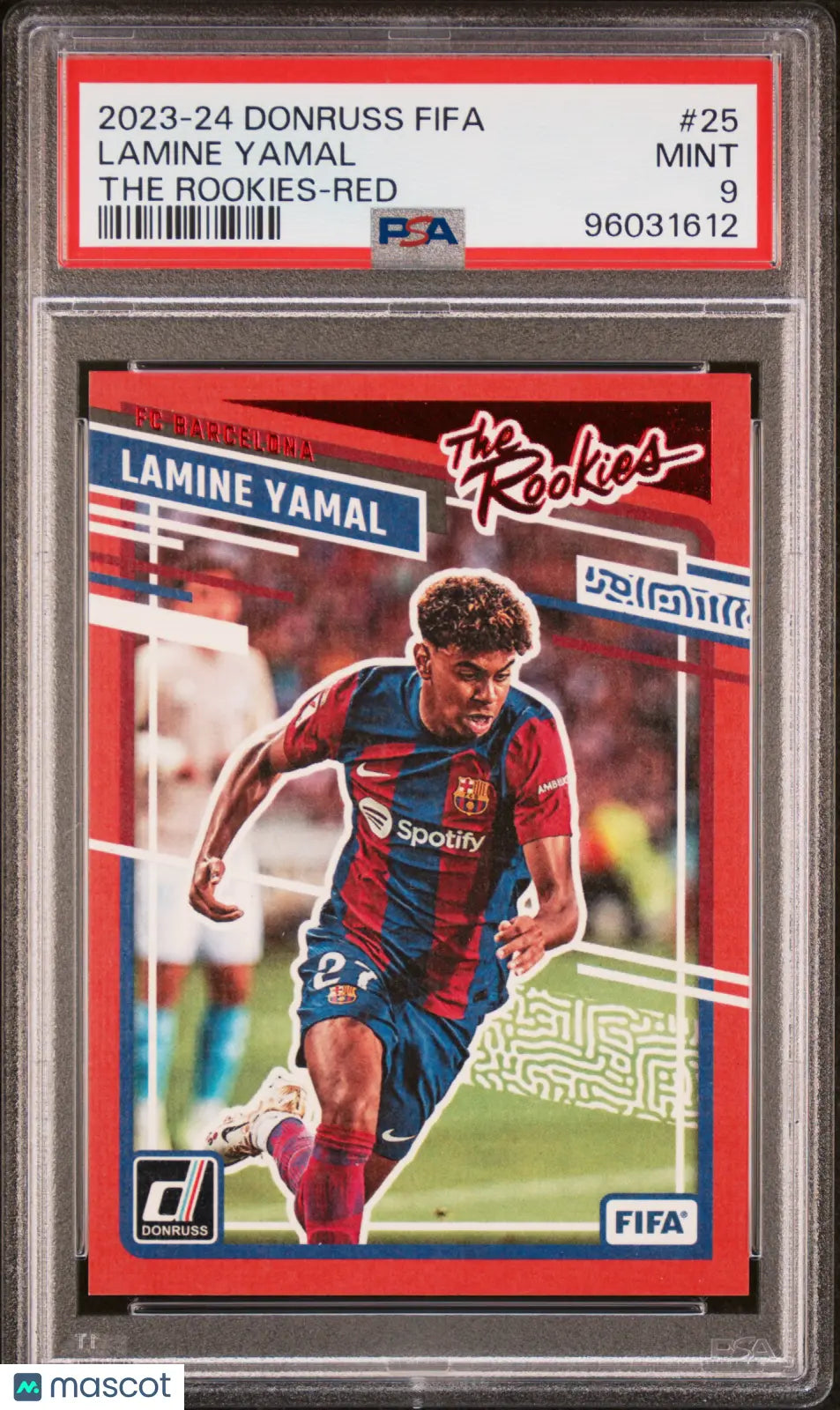 2023-24 Panini Donruss FIFA The Rookies Kings Lamine Yamal RC #25 Red PSA 9 