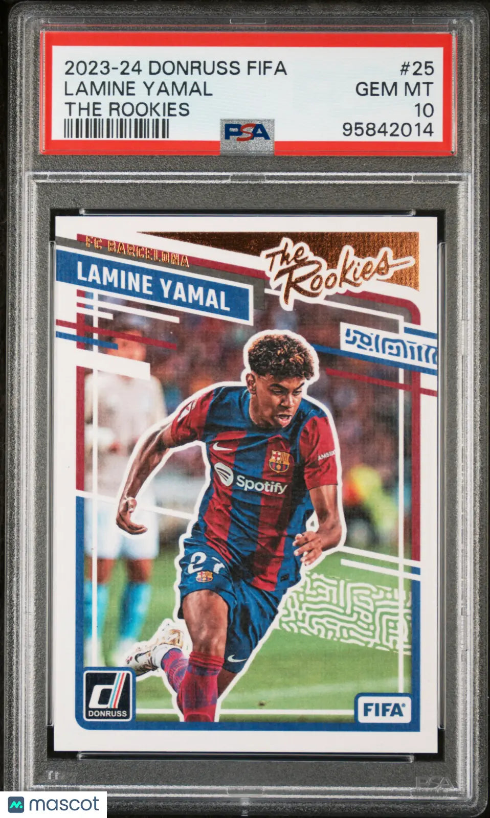 2023-24 Panini Donruss FIFA The Rookies Lamine Yamal RC #25 PSA 10 