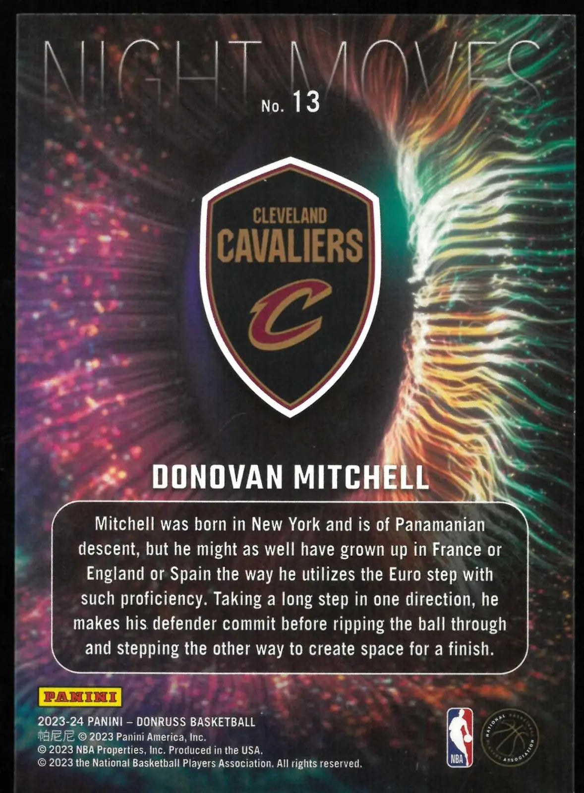 2023-24 Panini Donruss Night Moves Donovan Mitchell 