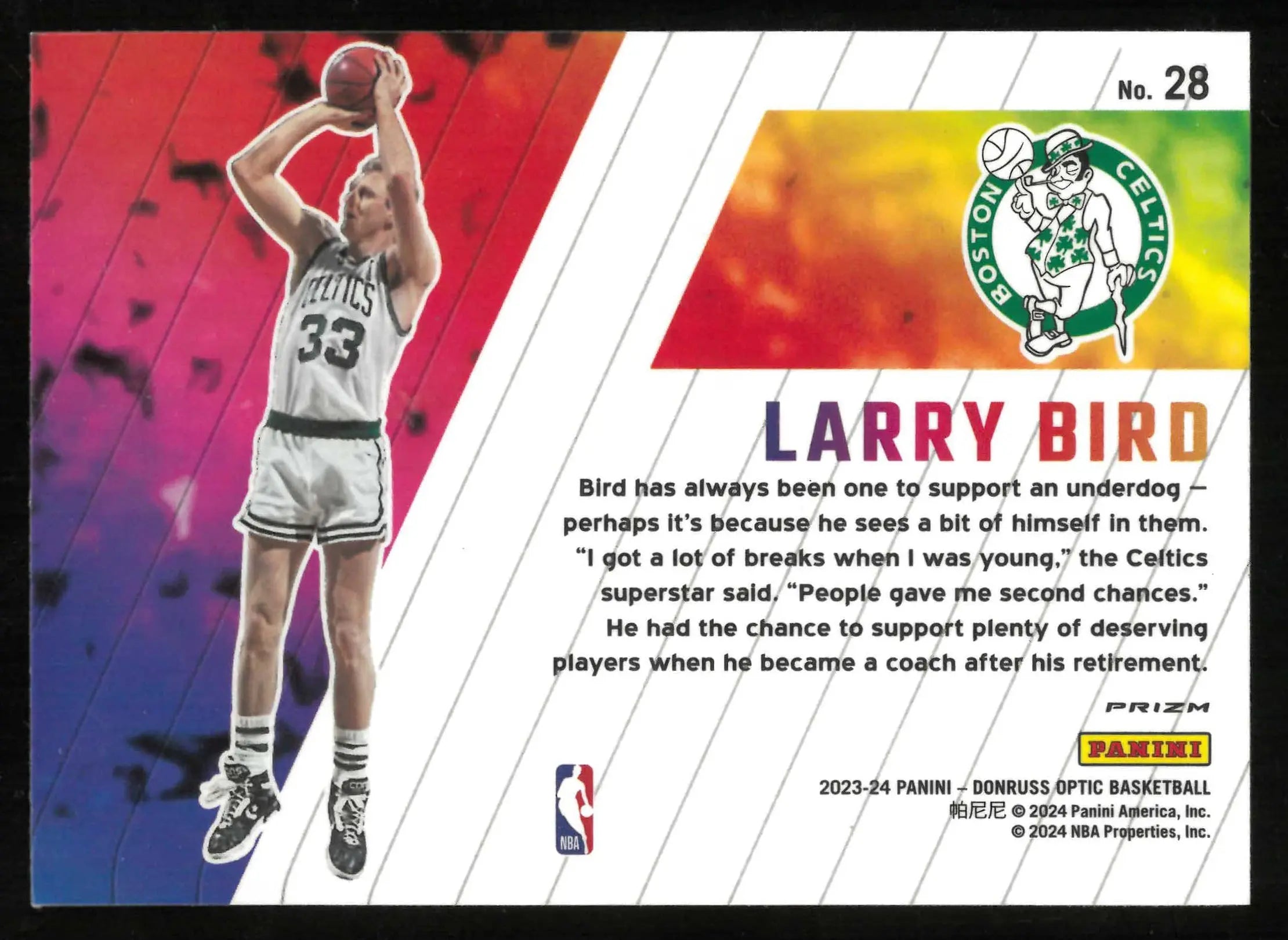 2023-24 Panini Donruss Optic Larry Bird Phazes 