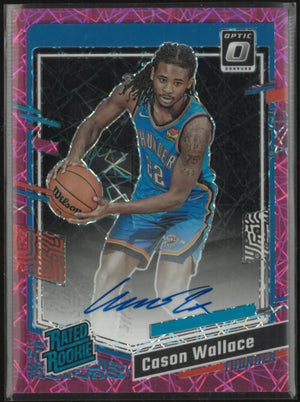 2023-24 Panini Donruss Rated Rookie Cason Wallace Pink Lazer /75 RC 
