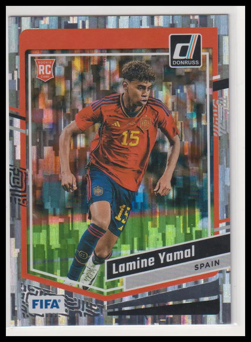 2023-24 Panini Donruss Rated Rookie  Lamine Yamal Silver RC 