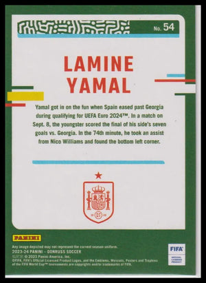 2023-24 Panini Donruss Rated Rookie  Lamine Yamal Silver RC 