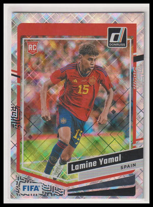 2023-24 Panini Donruss Raterd Rookie Lamine Yamal Diamond RC 