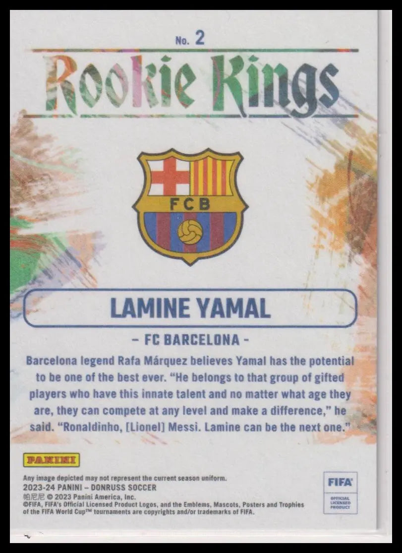 2023-24 Panini Donruss Rookie Kings Lamine Yamal RC 