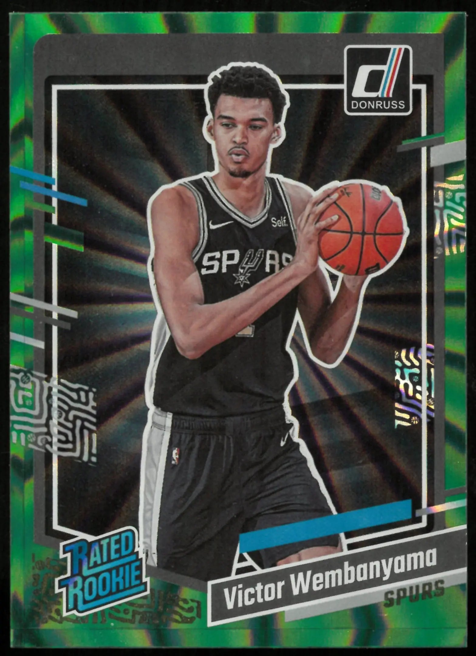 2023-24 Panini Donruss Victor Wembanyama Green Lazer Rated Rookie 