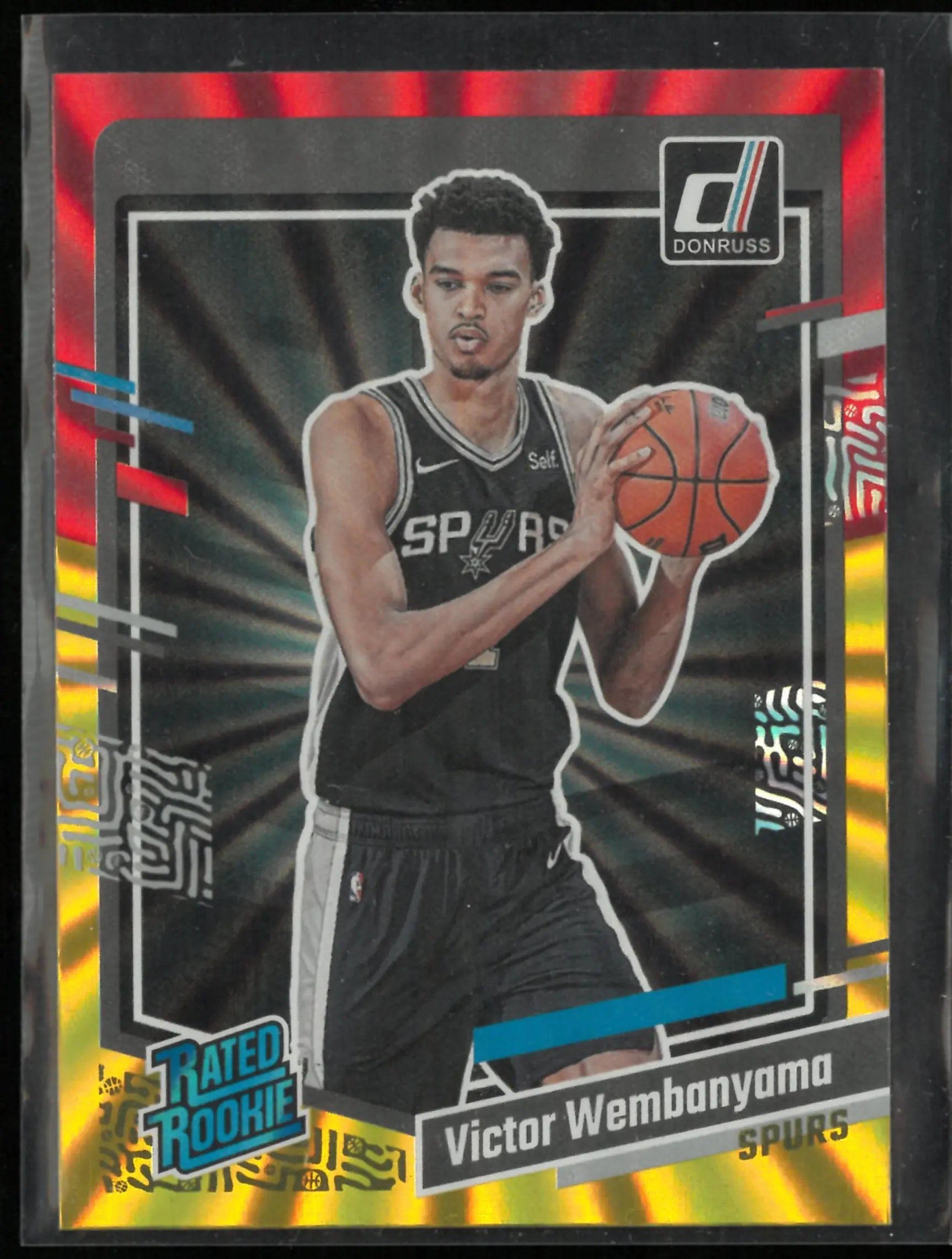 2023-24 Panini Donruss Victor Wembanyama Red Gold Laser 