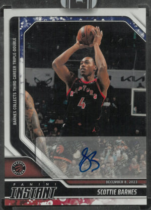 2023-24 Panini Instant Autograph Scottie Barnes Auto 