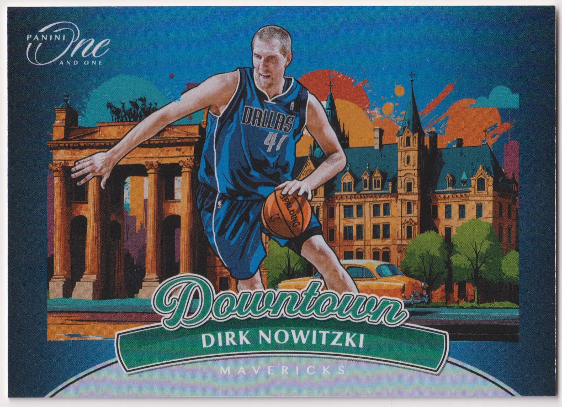 2023-24 Panini One and One Dirk Nowitzki Downtown Variation 