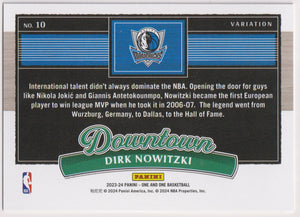 2023-24 Panini One and One Dirk Nowitzki Downtown Variation 