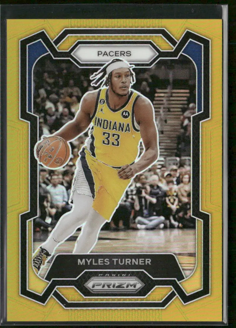 2023-24 Panini Prizm Basketball Gold Myles Turner /10 
