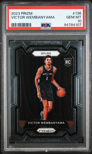 2023-24 Panini Prizm Basketball Rookie Victor Wembanyama RC PSA 10 