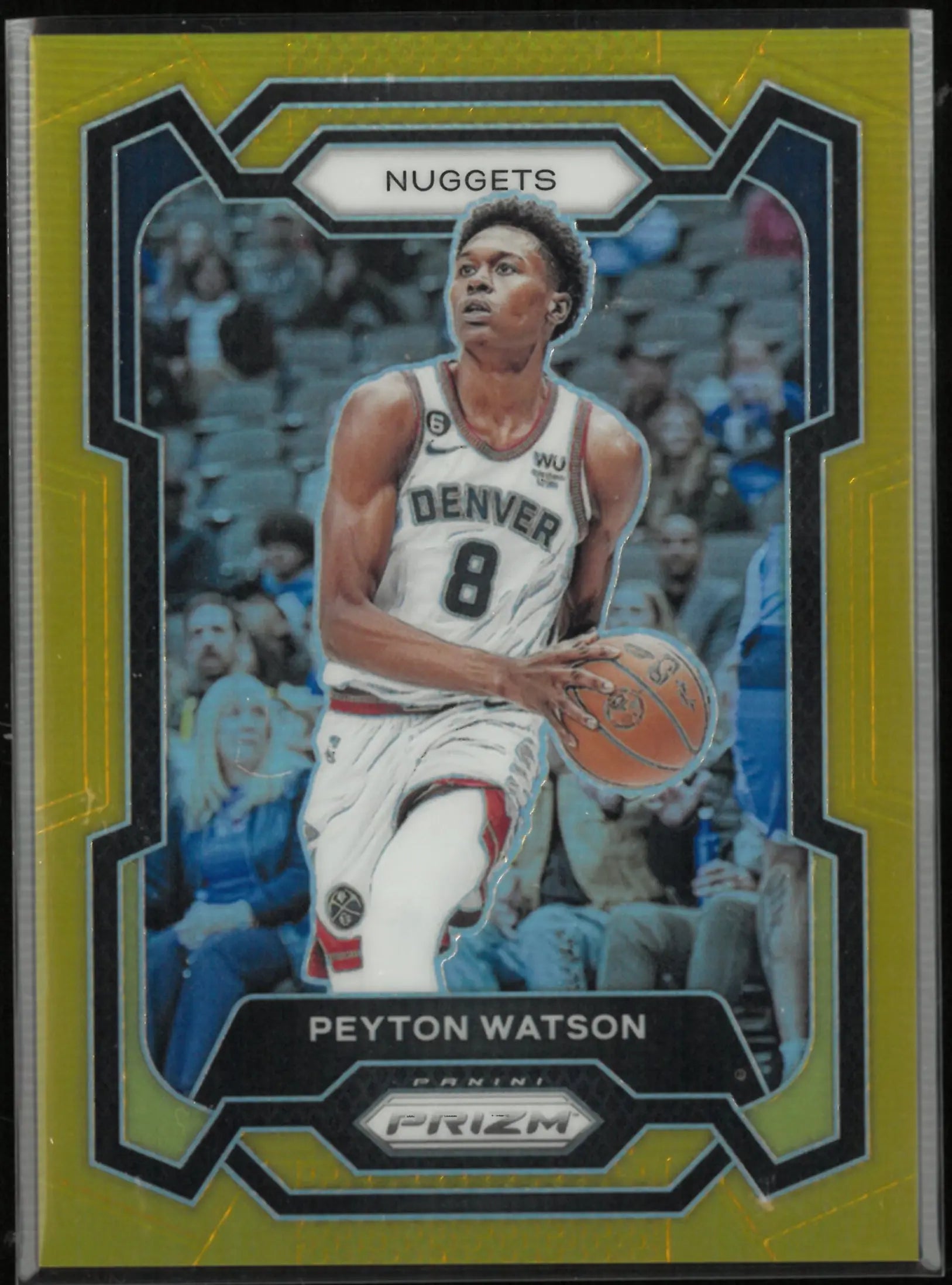 2023-24 Panini Prizm Peyton Watson Gold /10 