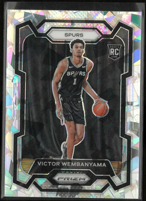 2023-24 Panini Prizm Rookie Victor Wembanyama Cracked Ice Prizm RC 