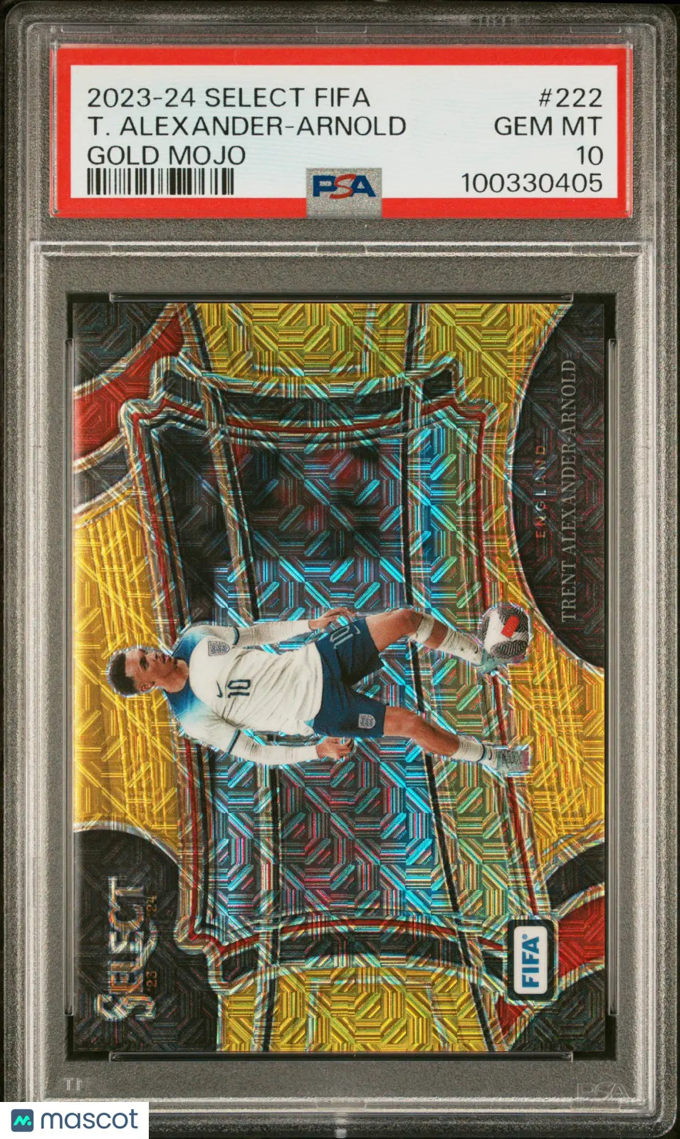2023-24 Panini Select FIFA Trent Alexander-Arnold Gold Mojo PSA 10 /10 