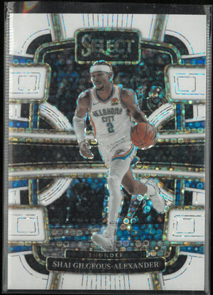 2023-24 Panini Select Prizm Shai Gilgeous-Alexander White Fast Break /75 