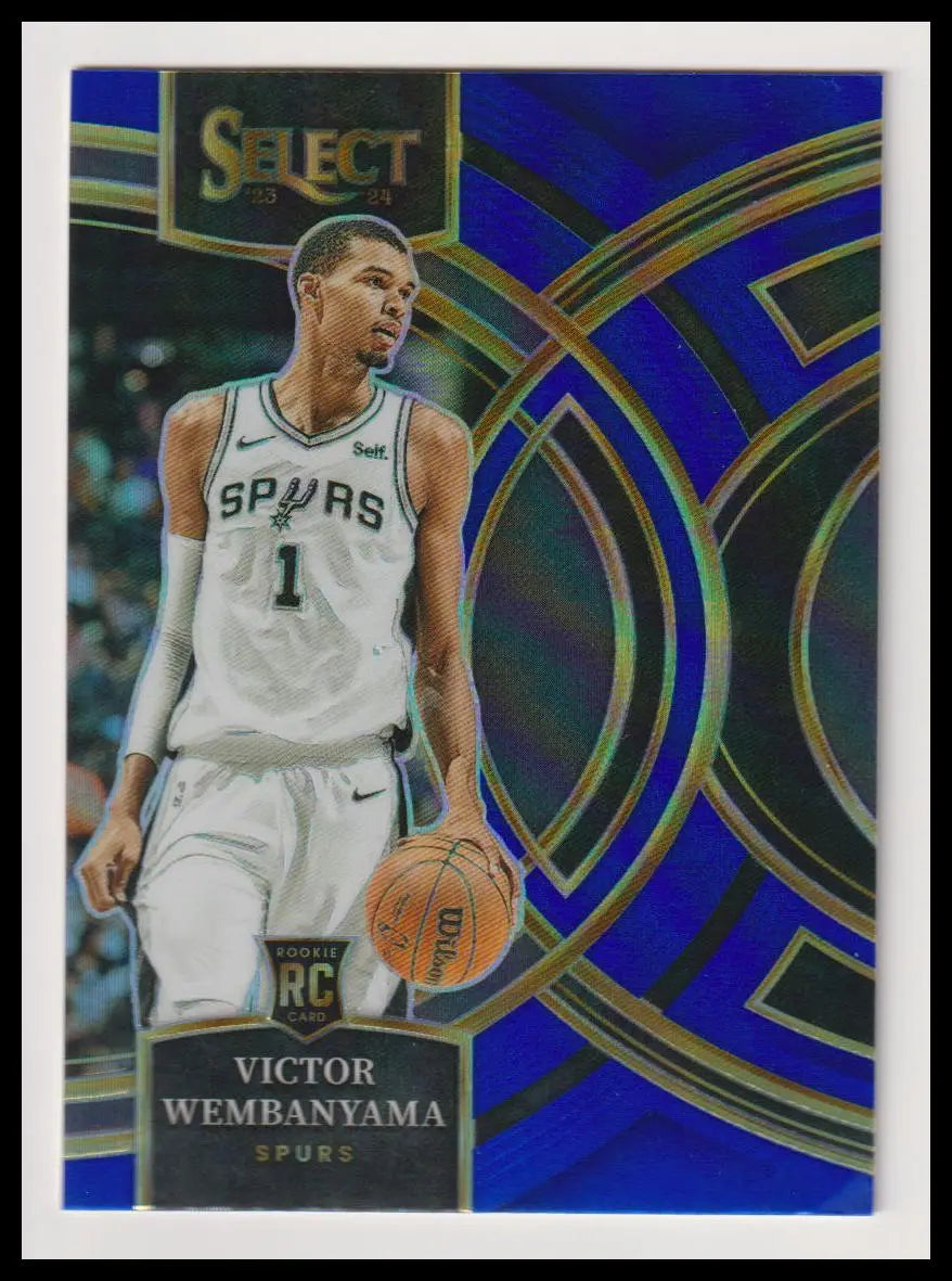 2023-24 Panini Select Rookie Victor Wembanyama Blue RC 