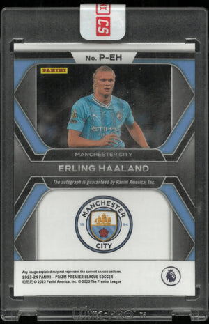 2023-24 Prizm PL Soccer Erling Haaland Penmanship Auto 