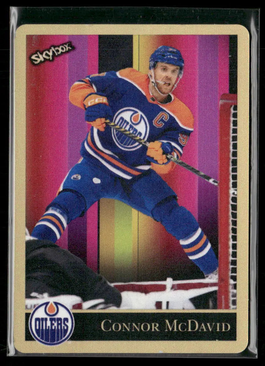 2023-24 Skybox Metal Universe Hockey Metal Retro Connor McDavid 