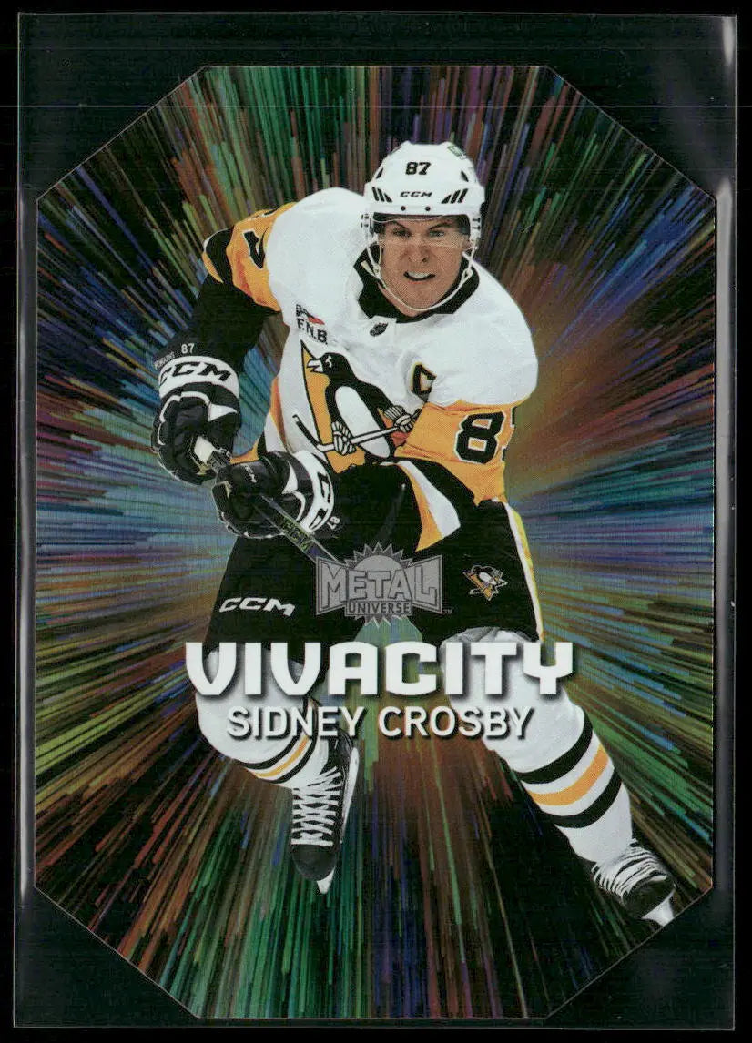 2023-24 Skybox Metal Universe Hockey Vivacity Sidney Crosby 