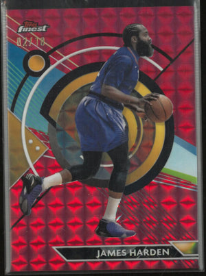 2023/24 Topps Finest James Harden Red Geometric /10 