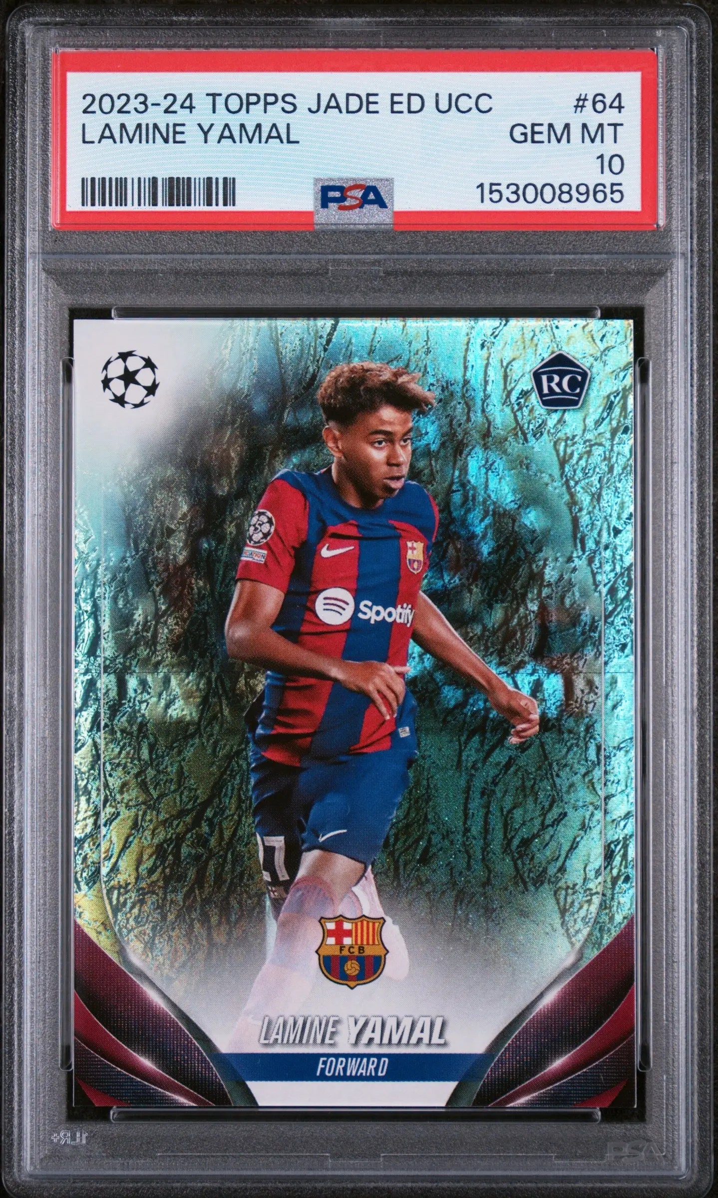 2023-24 Topps Jade Edition UCC Rookie Lamine Yamal RC PSA 10 