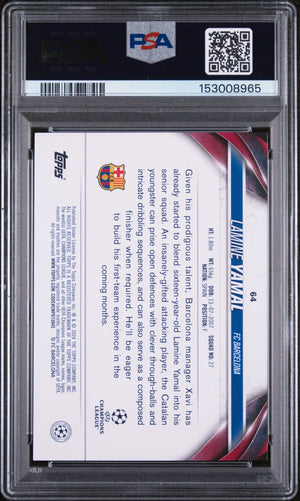 2023-24 Topps Jade Edition UCC Rookie Lamine Yamal RC PSA 10 