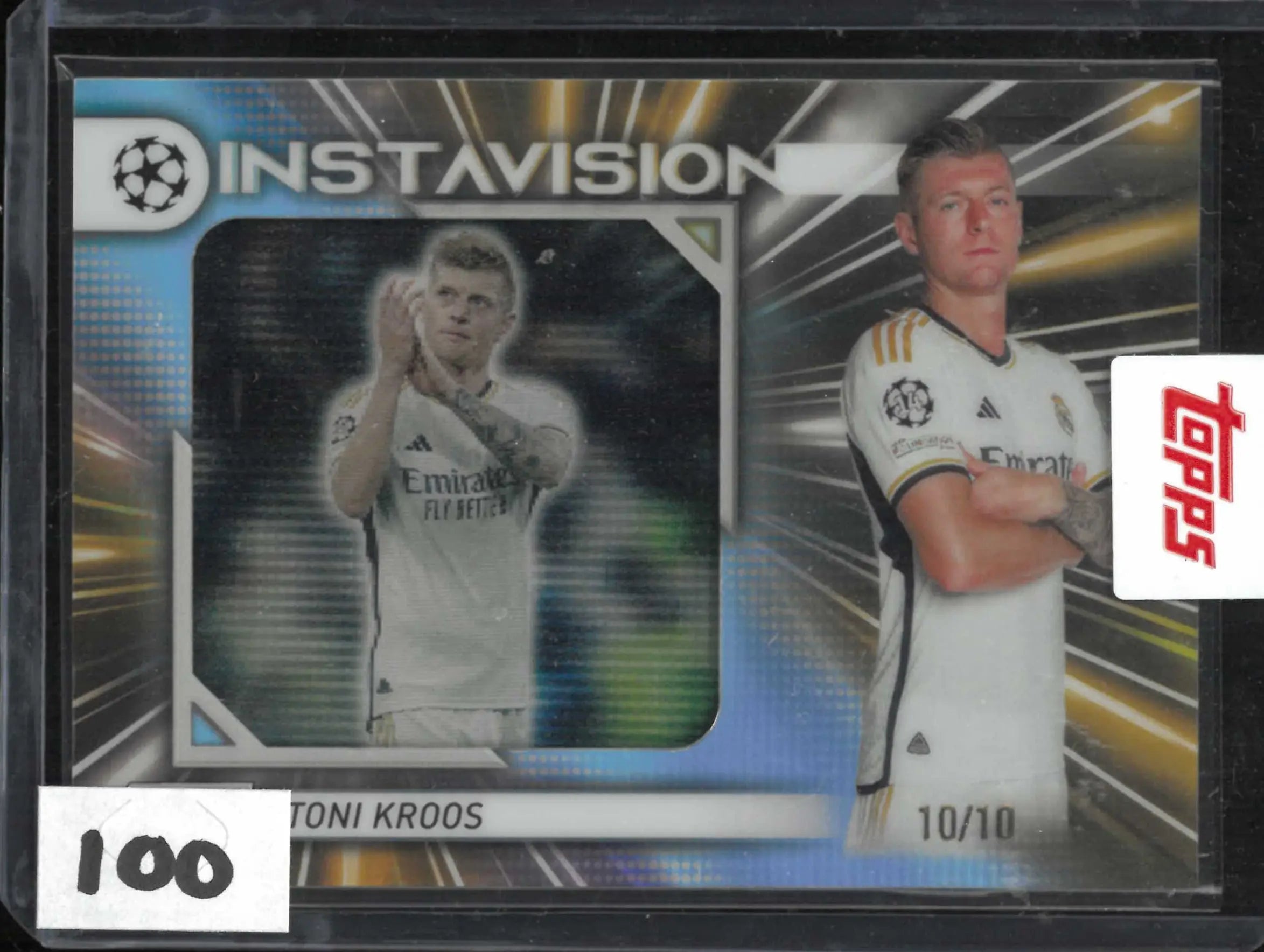 2023-24 Topps Stadium Club Chrome UCL Instavision Toni Kroos Gold /10 