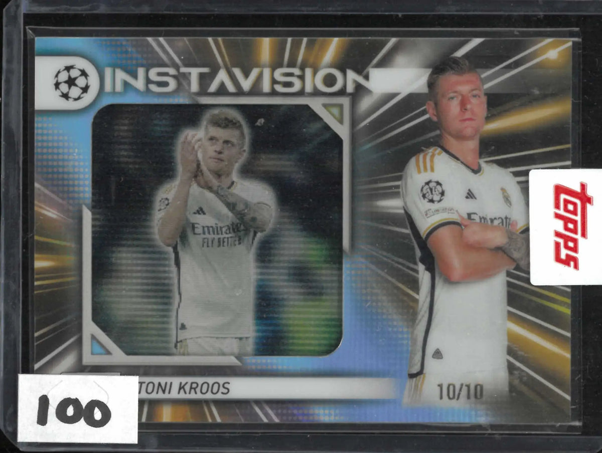 2023-24 Topps Stadium Club Chrome UCL Instavision Toni Kroos Gold /10 