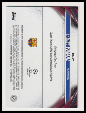 2023-24 Topps UCC Autograph Rookie Lamine Yamal Auto RC 