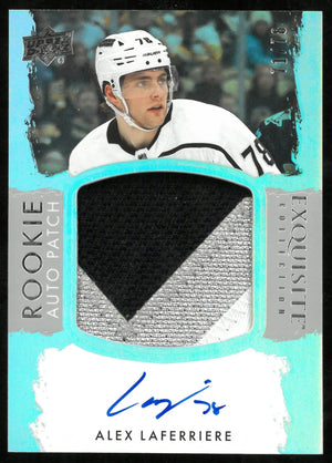 2023-24 UD Exquisite Hockey Alex Laferriere RC Patch Auto /78 