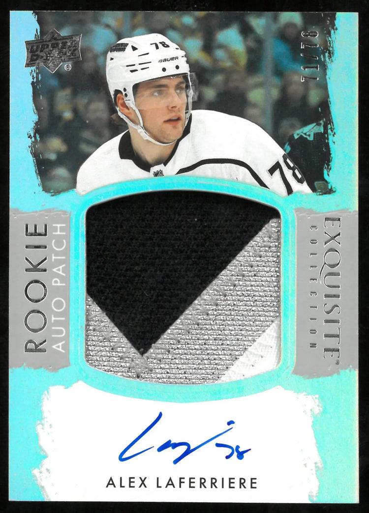 2023-24 UD Exquisite Hockey Alex Laferriere RC Patch Auto /78 