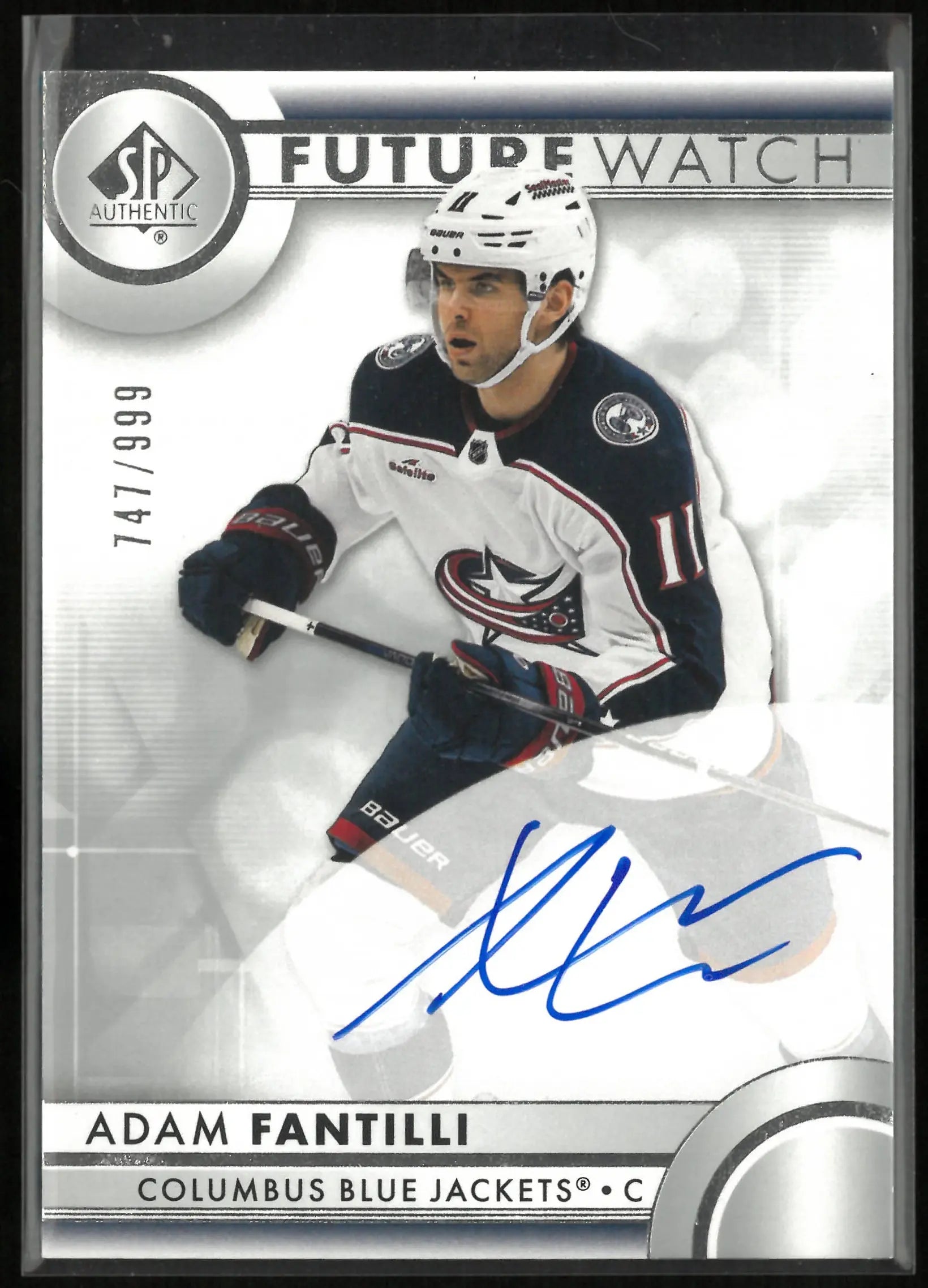 2023-24 UD SP Authentic Future Watch Rookie Autograph Adam Fantilli Auto /999 RC 