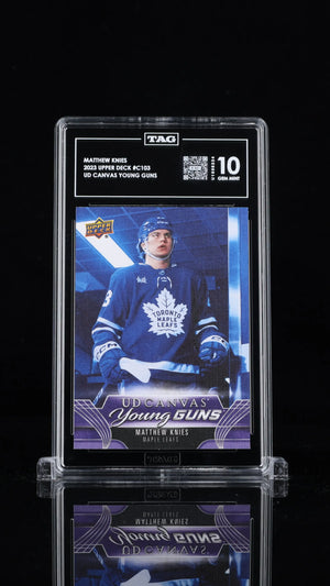 2023-24 UD Series 1 Canvas Young Guns Rookie Matthew Knies RC TAG 10 