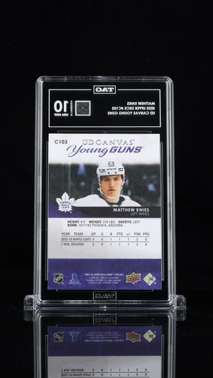 2023-24 UD Series 1 Canvas Young Guns Rookie Matthew Knies RC TAG 10 