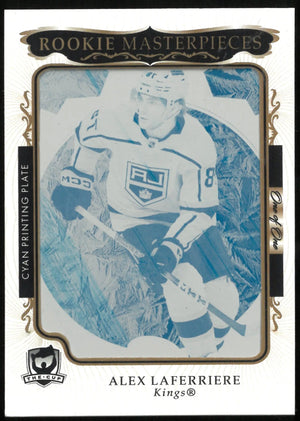 2023-24 UD The Cup Alex Laferriere RC Masterpieces Cyan Printing Plate 1/1 