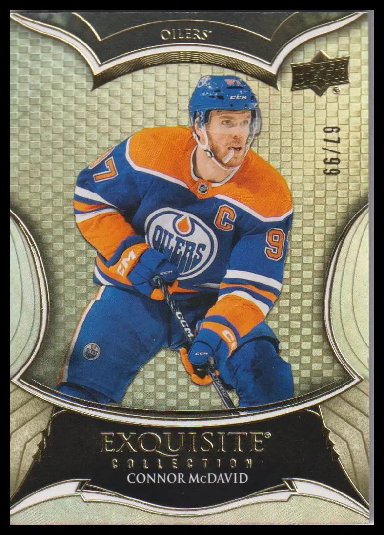 2023-24 Upper Deck Black Diamond Connor McDavid Exquisite Collection Gold #/99 