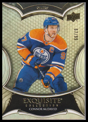 2023-24 Upper Deck Black Diamond Connor McDavid Exquisite Collection Gold #/99 
