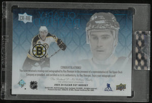 2023-24 Upper Deck Clear Cut Hockey Clearly Revered Ray Bourque Autograph /25 