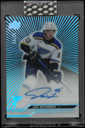 2023-24 Upper Deck Clear Cut Outburst Autograph Jake Neighbours Auto /25 