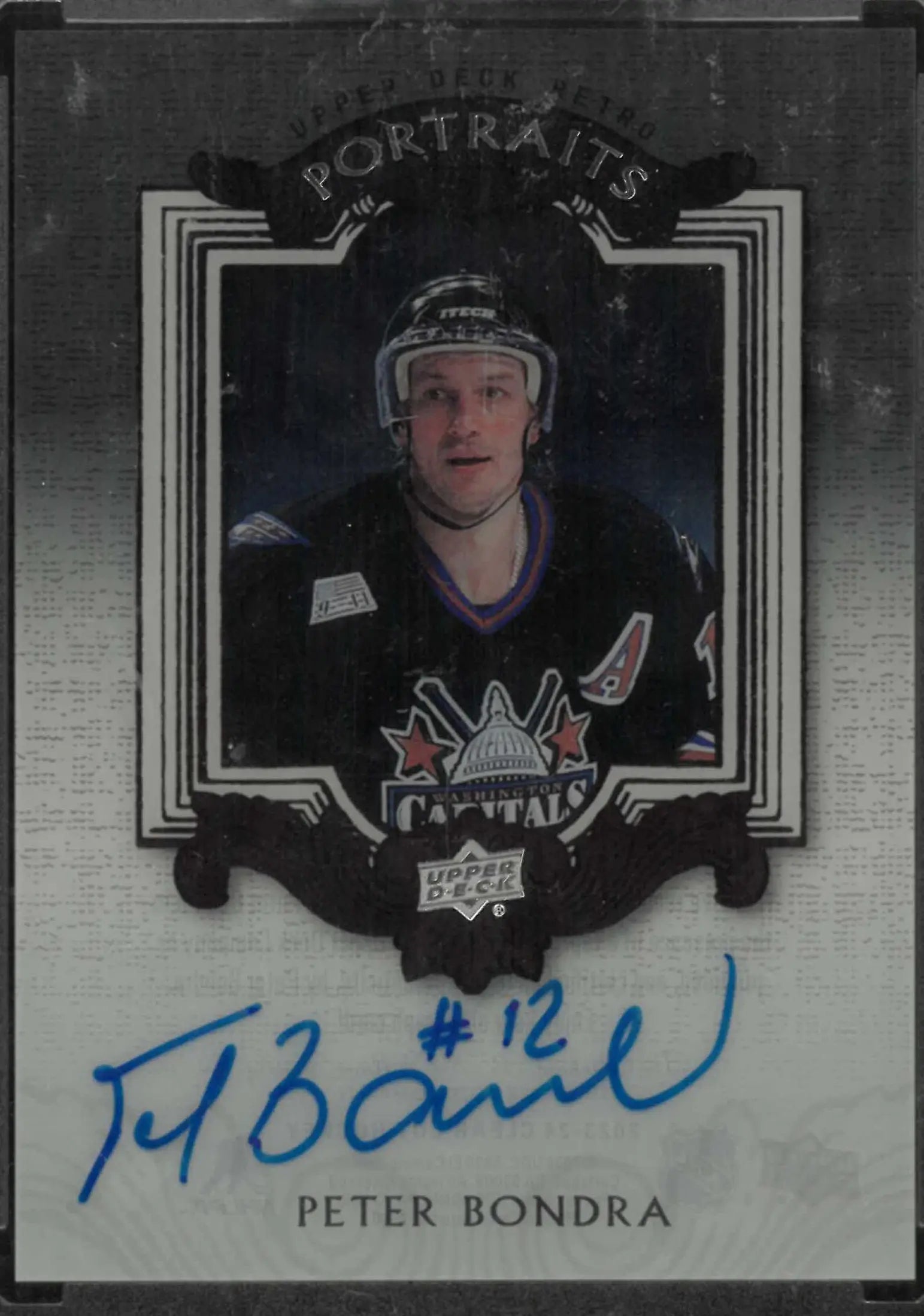 2023-24 Upper Deck Clear Cut Portraits Autograph Peter Bondra Auto 