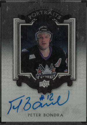 2023-24 Upper Deck Clear Cut Portraits Autograph Peter Bondra Auto 
