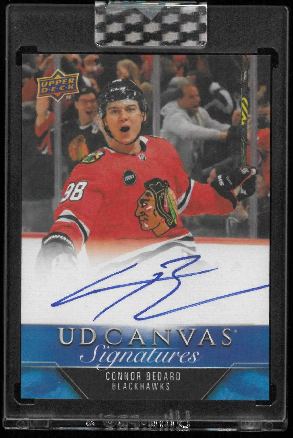 2023-24 Upper Deck Clear Cut UD Canvas Rookie Autograph Connor Bedard Auto RC 