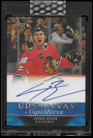 2023-24 Upper Deck Clear Cut UD Canvas Rookie Autograph Connor Bedard Auto RC 