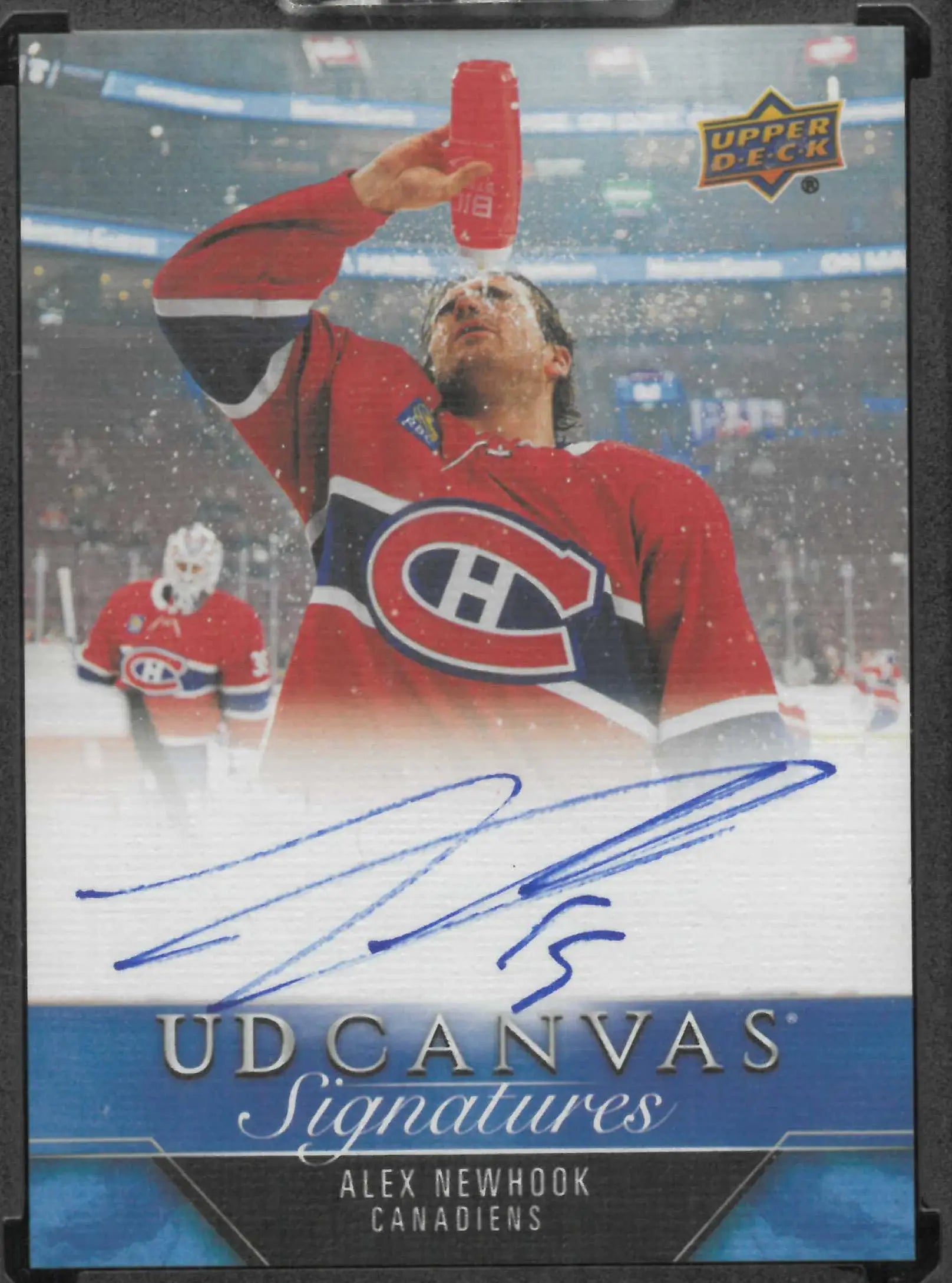 2023-24 Upper Deck Clear Cut UD Canvas Signature Autograph Alex Newhook Auto 
