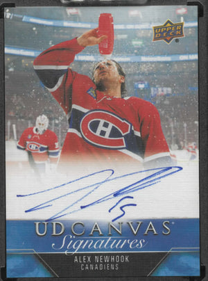 2023-24 Upper Deck Clear Cut UD Canvas Signature Autograph Alex Newhook Auto 