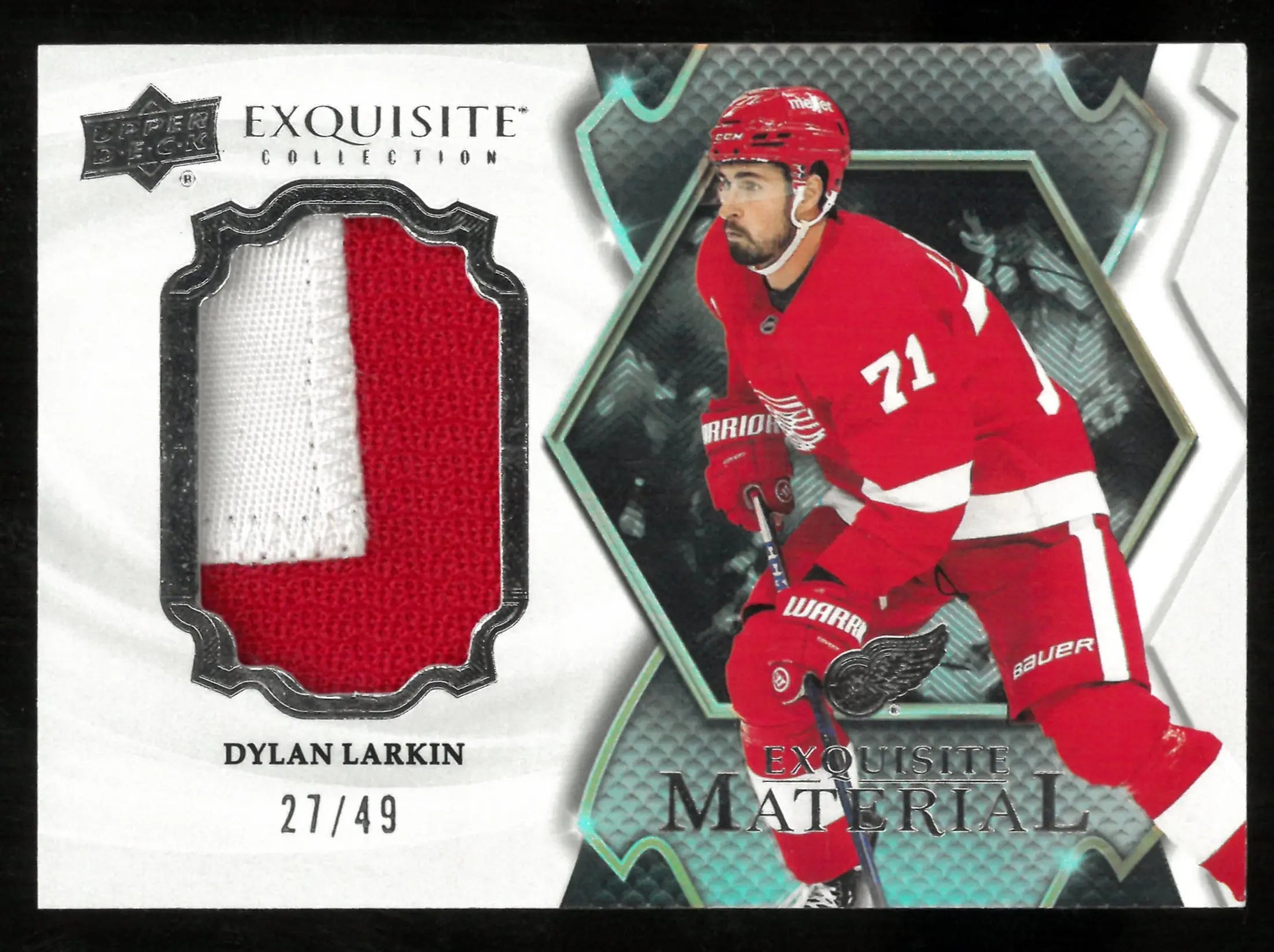 2023-24 Upper Deck Exquisite Material Patch Dylan Larkin /49 