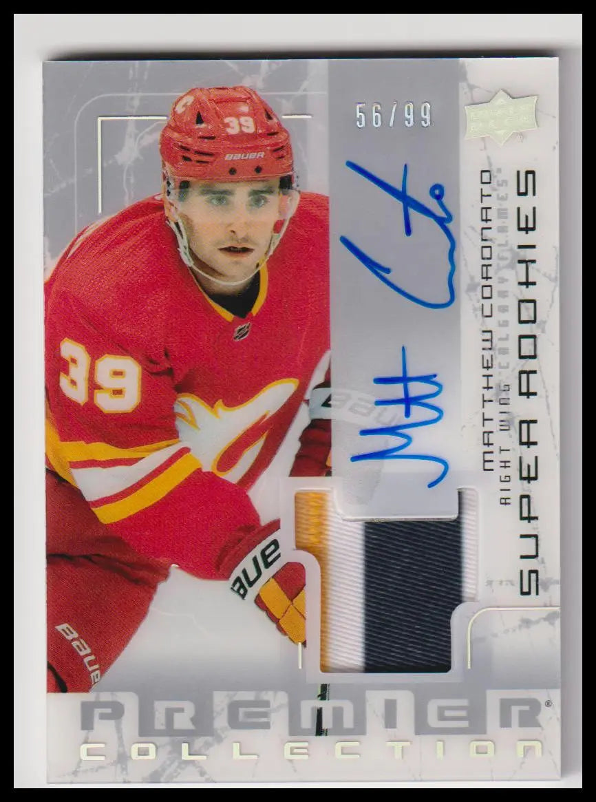 2023-24 Upper Deck Premier Matthew Coronato Super Rookies Patch Auto #/99 