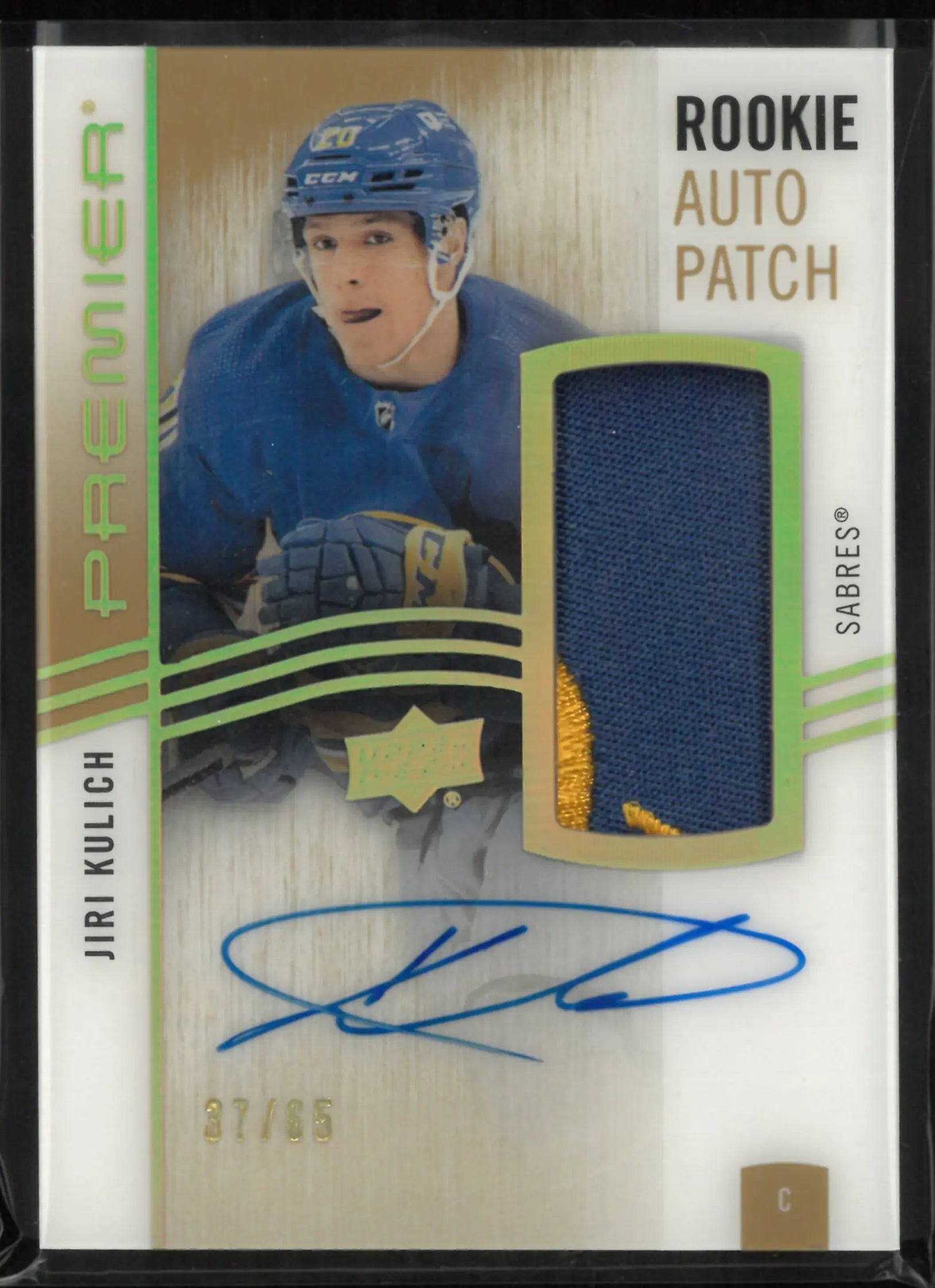 2023-24 Upper Deck Premier Rookie Auto Patch Jiri Kulich RC /65 